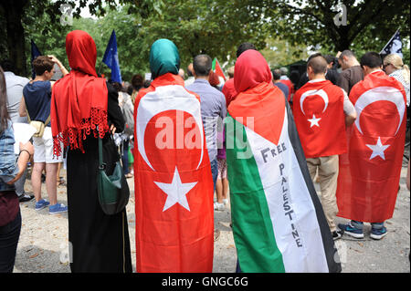 Demonstration against the Gaza War in Munich, 2014 Stock Photo