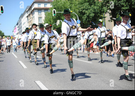 Christopher Street Day Parade in Munich, 2014 Stock Photo