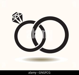 Wedding Rings Vector Stock Vector