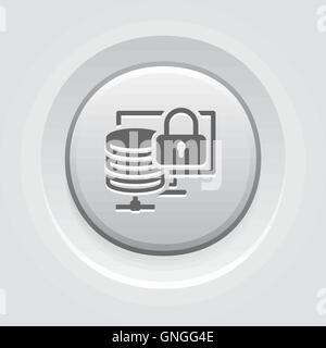 Secure Storage Icon. Flat Design. Stock Vector