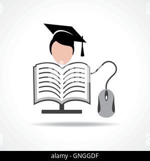 Computer education concept stock vector Stock Vector