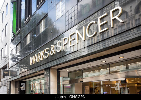 Marks & Spencer Pantheon store, Oxford Street, London, UK Stock Photo
