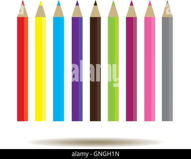 Vector Pencils Background Stock Vector