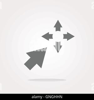Fullscreen sign icon. Arrows symbol. Icon for App . Vector illustration. Vector Icon Stock Vector