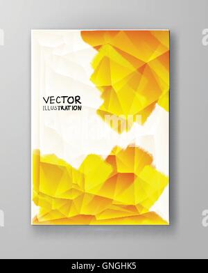 abstract background yellow color. Stock Vector