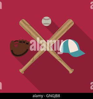 Baseball icon, vector illustration. Stock Vector
