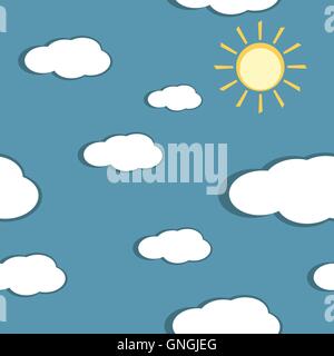 seamless nature vector pattern Stock Vector
