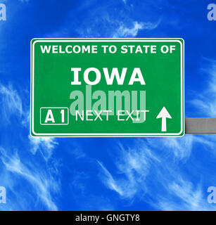 Welcome to Iowa state concept Stock Photo - Alamy