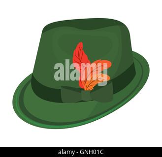 oktober fest hat isolated icon Stock Vector