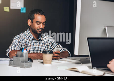Testing the mobile application Stock Photo