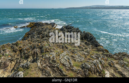 Coastal view at Bull Bay on Anglesey Stock Photo