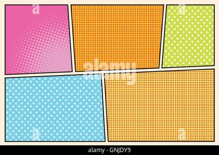 Comic book storyboard style pop art Stock Vector