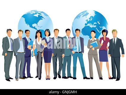 business Worldwide Stock Vector