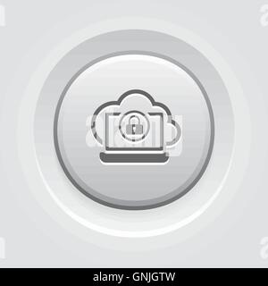 Secure Cloud Access Icon. Stock Vector