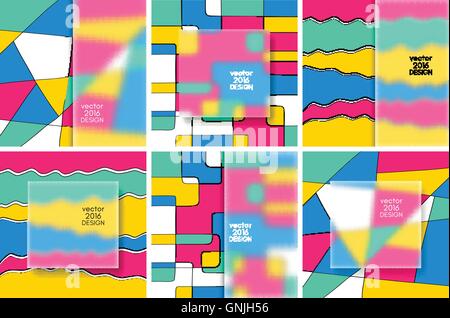 Multicolor Design Templates. Stock Vector