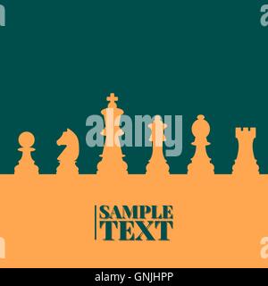 Chess background, vector illustration. Stock Vector