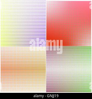 A set of abstract backgrounds, vector illustration. Stock Vector