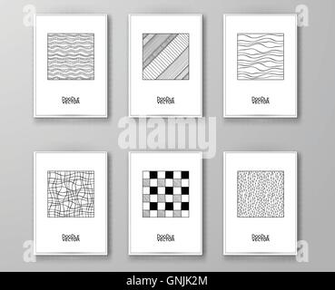 Set of abstract design templates. Stock Vector