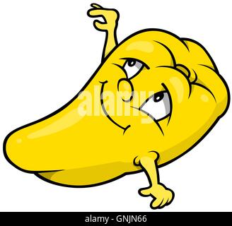 Yellow Bell Pepper Stock Vector