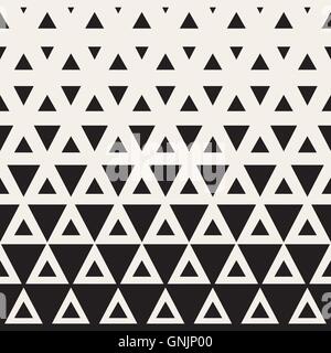 Halftone Triangular Pattern Vector. Black and White Triangle Halftone ...