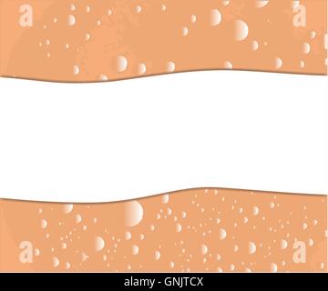 Tea Bubbles Copy Space Stock Vector