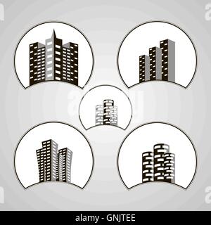 house color logo design template Stock Vector