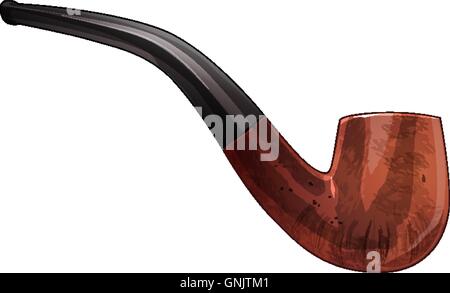 Tobacco pipe. Vector Illustration Stock Vector