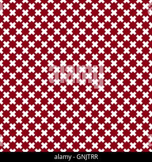 Seamless pattern of cross, vector illustration. Stock Vector