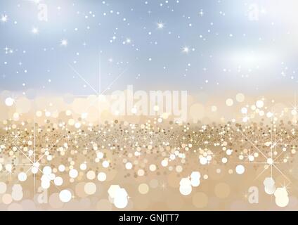 Twinkled Gold Sand Background Stock Vector
