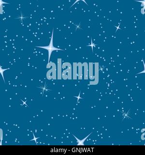 Blue sky seamless background. Stock Vector