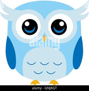 Cute Owl Cartoon Vector Stock Vector