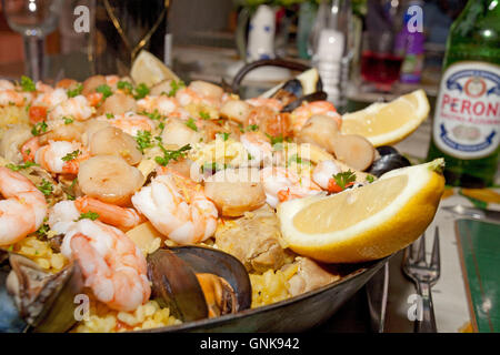 Paella A regional Valencian dish Stock Photo