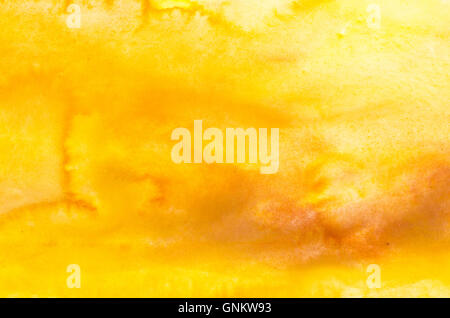 warm watercolor painted on paper background texture Stock Photo