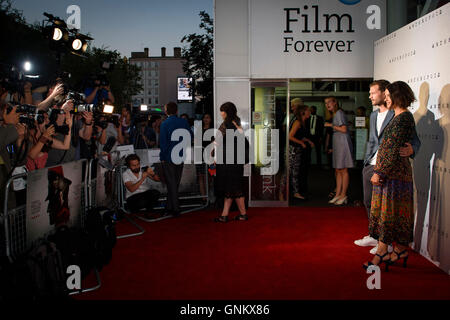 Jamie Dornan and Amelia Warner attending the UK premiere of Anthropoid, at the BFI Southbank in London. PRESS ASSOCIATION Photo. Picture date: Tuesday, August 30, 2016. Photo credit should read: Matt Crossick/PA Wire. Stock Photo