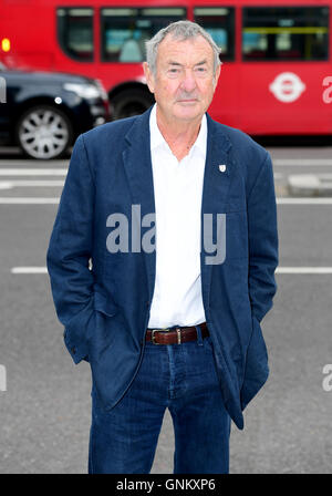 Nick Mason of Pink Floyd attending a photo call for the first ever Pink Floyd Exhibition in the UK, at the Victoria and Albert Museum, London. PRESS ASSOCIATION Photo. Picture date: Wednesday August 31, 2016. Photo credit should read: Ian West/PA Wire Stock Photo