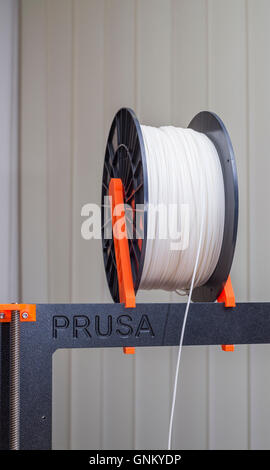 3D printer from Josef Prusa, NYLON printing material Stock Photo