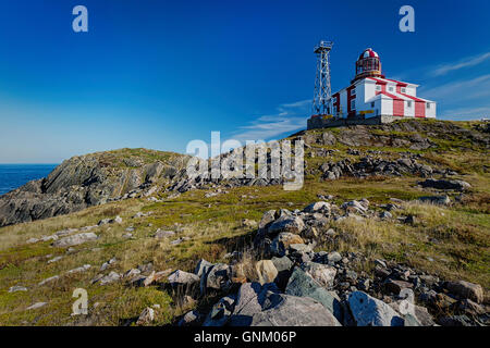 The lighthouse at Cape Bonavista, Bonavista, Newfoundland and Labrador Stock Photo