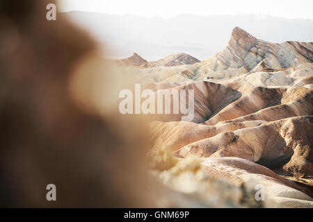 Zabriskie Point in Death Valley National Park Stock Photo