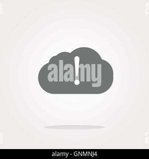 speech bubbles with exclamation mark web icon . Vector illustration Stock Vector