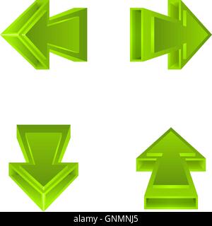 Set of arrow stickers Stock Vector