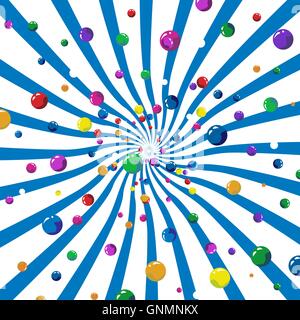 Abstract 3d background in bright colors. Stock Vector