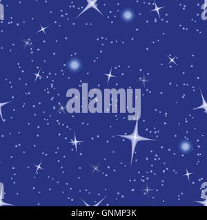 Blue sky seamless background. Stock Vector