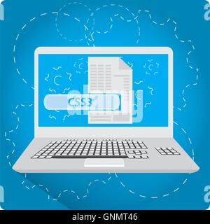 CSS3, web design, Programming language, Vector illustration Stock ...