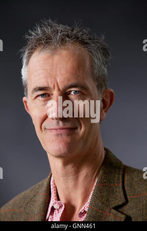 Geoff Dyer, the English writer and novelist, at the Edinburgh International Book Festival. Edinburgh, Scotland. 13th August 2016 Stock Photo