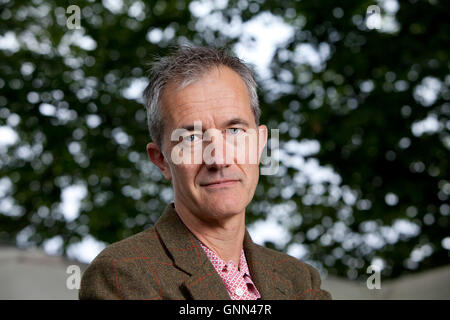 Geoff Dyer, the English writer and novelist, at the Edinburgh International Book Festival. Edinburgh, Scotland. 13th August 2016 Stock Photo