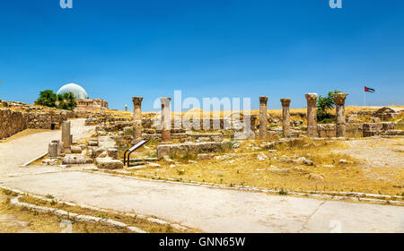 Ruins of the Byzantine Church at Amman Citadel Stock Photo