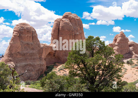 Rock Formations in Arches National Park; Utah, USA Stock Photo
