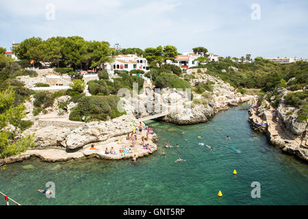 Best beach in Menorca (Minorca) - Balearic Islands, Spain Stock Photo