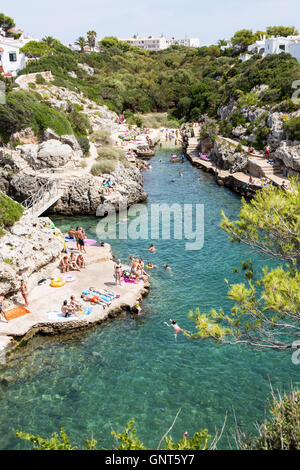 Best beach in Menorca (Minorca) - Balearic Islands, Spain Stock Photo