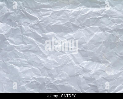 Off white crumpled wax paper sheet background Stock Photo